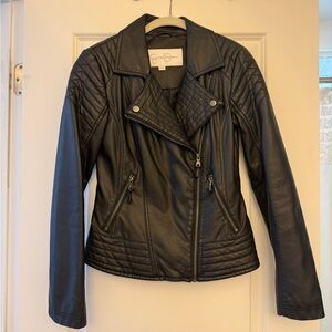 Jessica Simpson Black Leather Jacket XS